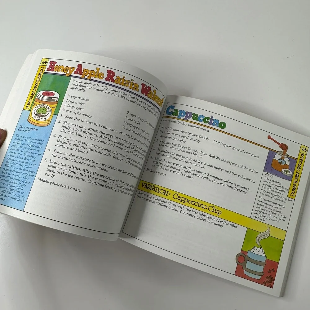 Ben & Jerrys Homemade Ice Cream Dessert Book Paperback‎ Recipes Retro 80s